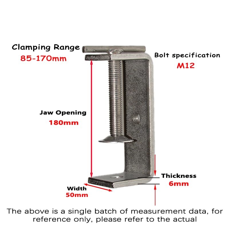 304 Stainless Steel C Clamps Wide Jaw Opening Tiger Clamp