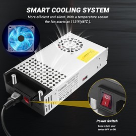 New Version Converter, 110V AC to 12V DC Converter Power Supply 12V 600W 50A DC Switch Transformer for RV,Pump,LED Strip, LCD Monitor (12V 600W)