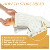 2 Pack Reusable Bread Bags,Cotton Beeswax Bread Bags for Homemade