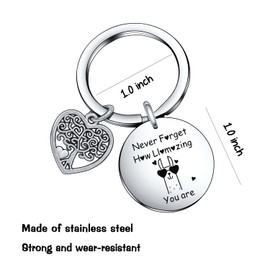 De&ai Llama Mom Keychain, Animal Mom Llama Jewelry for Family Friends Christmas Birthday Gift for Llama Mother Keychain