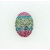 Faship Multicolors Rhinestone Crystal Big Easter Egg Pin Brooch -