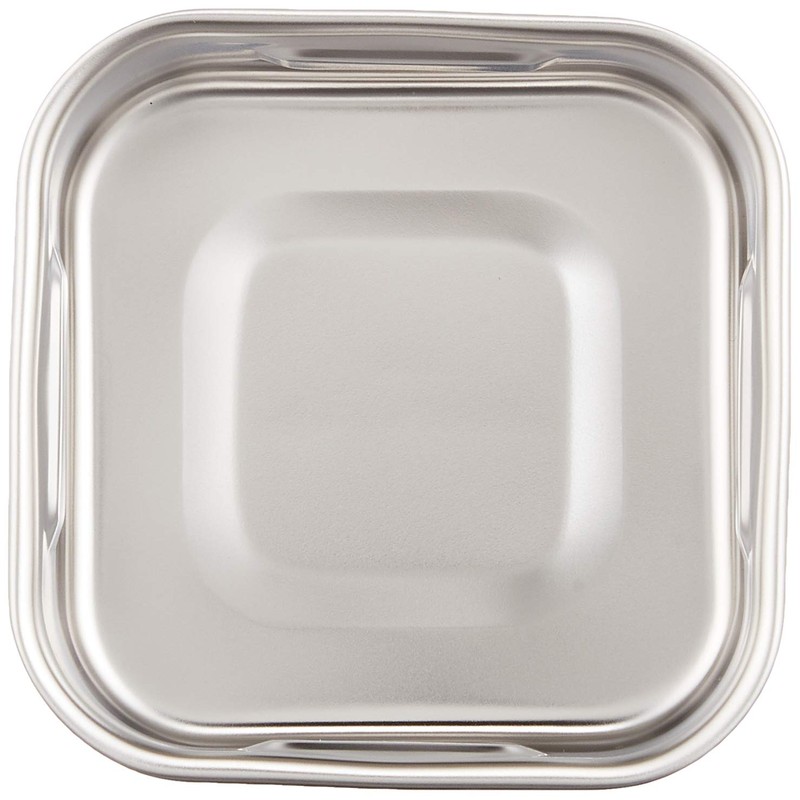 AG 18-8 Shallow Square Kitchen Pot 3.1 inches (8 cm)