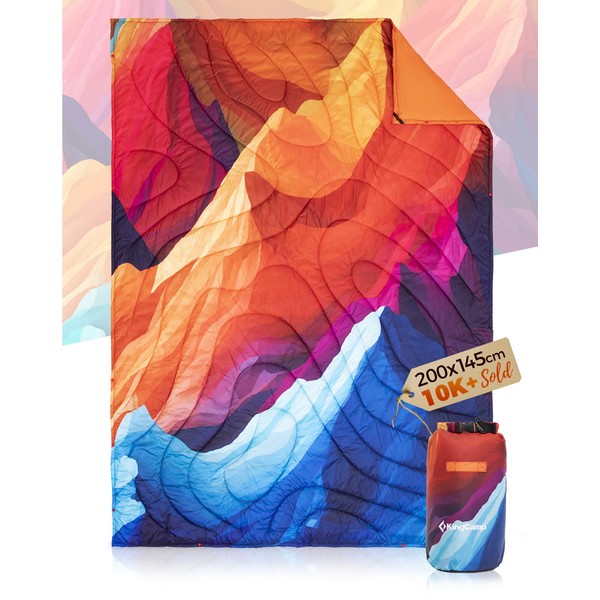 KingCamp Waterproof Lightweight Camping Blanket - All-Weather Warm Thermal Throw