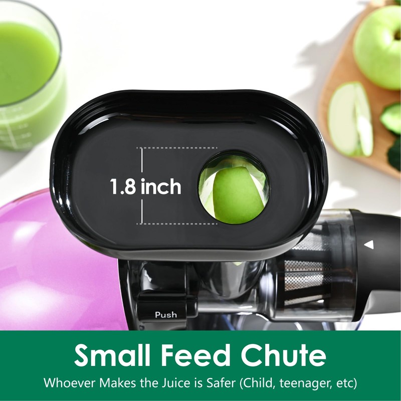 Slow Masticating Juicer,Brecious Cold Press Juicer with 2 Speed Modes