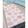 Coastal Pink Seashell Beach Towel 30x60 Inch, Summer Ocean Bath