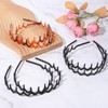 Styquenzer 6 PCS Zig Zag Headbands for Women Shark Tooth