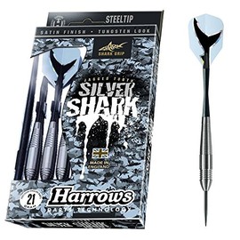 Harrows Silver Shark Steel Tip Dart Set, 21gm