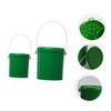 Kisangel 2pcs Bucket Portable Fishing Bait Container with Breathable Vents
