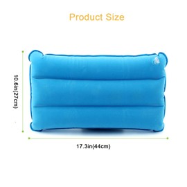 Inflatable Camping Pillow Ultralight Inflating Soft Travel Pillow Compressible Hiking Backpacking Pillow Compact Beach Pillow Comfortable Blow Up Pillow For Sleeping, Rest, Neck & Lumbar Support