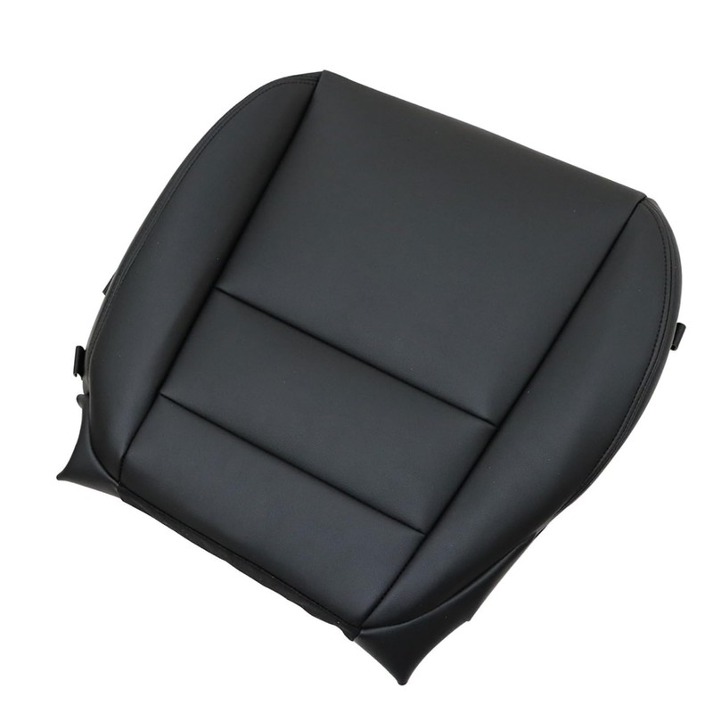 Mythoria Front Driver Side Bottom Leather Seat Cover Black Replacement