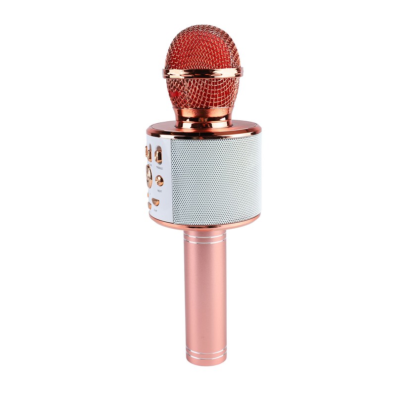 Kids Singing Microphone Portable Handheld Wireless Bluetooth Condenser Mic Speaker