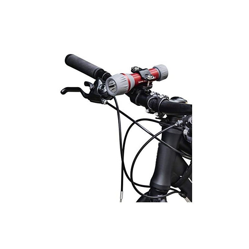 HAMD3ï#Hama 00136674 Universal Handlebar Holder for Torch, 360 ° Swivel