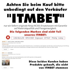 Replacement for Ninja CREAMI Deluxe Container NC501EU NC500EU - Pack of 4, 680 ml Dishwasher Safe, BPA-Free, Leak-Proof Ninja Ice Maker Deluxe Creamy Cup NC501 NC500