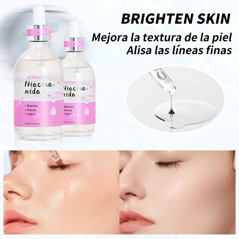 Suero Premaquillaje Niacinamida Ultramo 100ml Brighten Skin