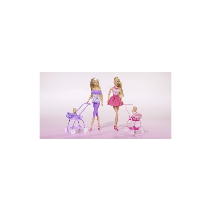 Simba, Steffi Love doll with a baby and pram, 2