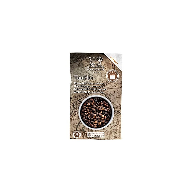 Peugeot Tan Hoi Vietnamese Black Peppercorns, 140g - 7 fresh