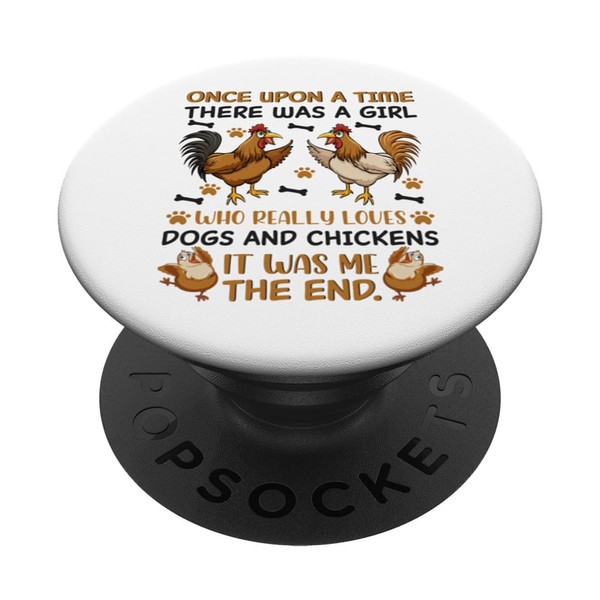 Chicken Farmer Dog Lover for Girls Women Farmer Funny PopSockets