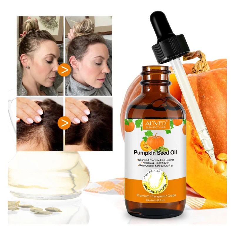 Aceite Semillas De Calabaza Nutrición Capilar Cuidado Facial