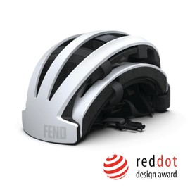 FEND One Foldable Bike Helmet - Adult Mens and Womens Bike Helmet - Collapsible by 50% of Original Size - Safety Certified for Bicycle Road Bike Scooter Cycling Commuter Helmet