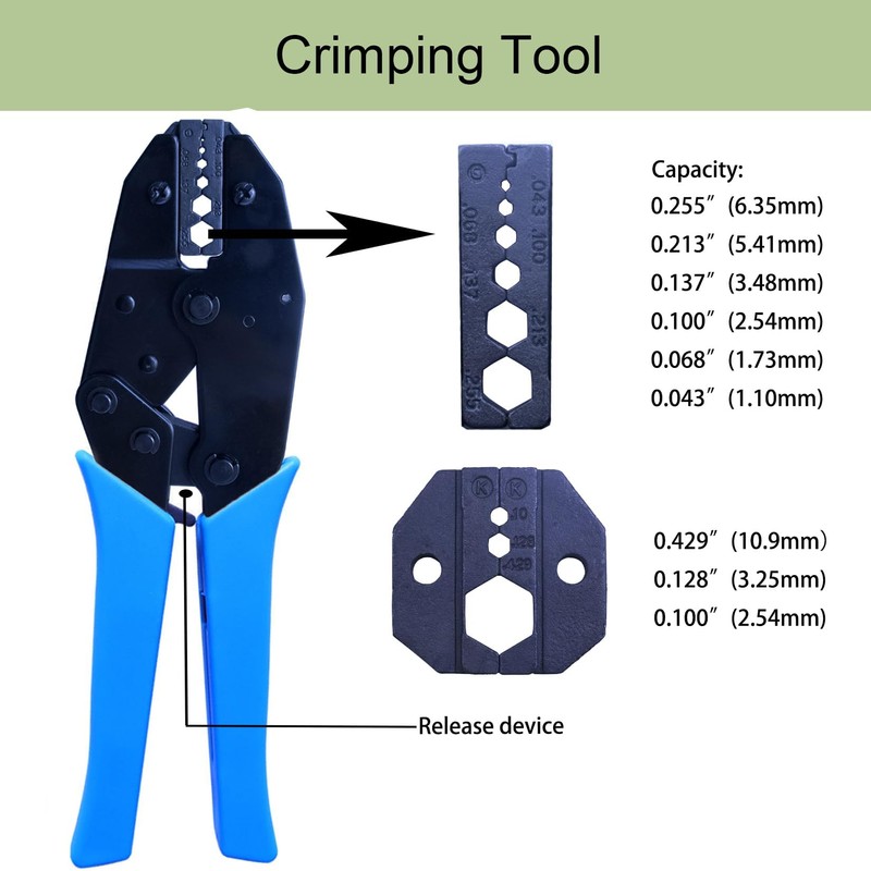 BNC Plug and Crimping Tool Set, Coaxial Crimping Tool with