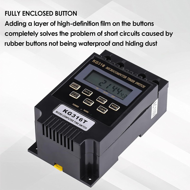 KG316T Digital Programmable Timer Switch, Microcomputer Power Relay Controller with
