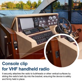 VHF Handheld Radio Hanger Clip Replacement for Standard Horizon Handheld VHF Hangar Bracket SCH-11, Microphone Hanger Clip Fit for Standard Horizon HX890 HX870 HX40 and More, Hold Radio Secure