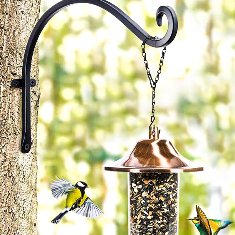 Teaaha Set of 4 Hanging Basket Chains, 33 cm Metal