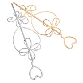 WOONEKY 2pcs Vintage Hair Sticks Viking Knot Hairpins Clip Metal Hair Jewelry for Women Minimalist Hairstyling Pins for Wedding Parties and Everyday Use