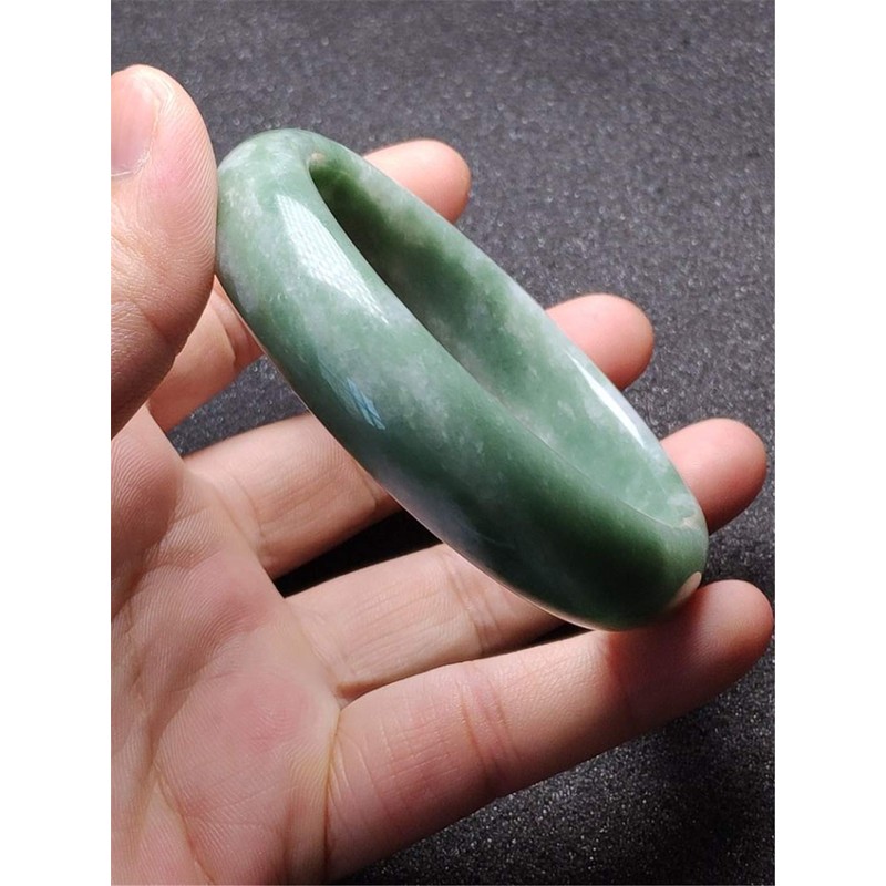 yigedan Grade A Pure Natural Jade Bangle Bracelet Natural Stone
