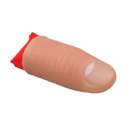 MilesMagic Magician's Rubber Thumb Tip with Silk Close Up Trick for Vanishing Gimmick Appearing Disappearing Real Finger Magic Tricks