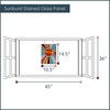 RIVER OF GOODS 14.5" Stained Glass Window Panel - Tiffany-Style