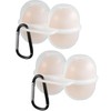 Egg Transport Box, 2 Pieces Egg Container for 2 Eggs,