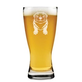 MIP 15 oz Beer Pilsner Glass Cute Otter Gift