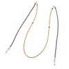 meigan 9404-02 Fashionable Women's Glasses Chain, Silver Pearlized Beads, Tangle-Free