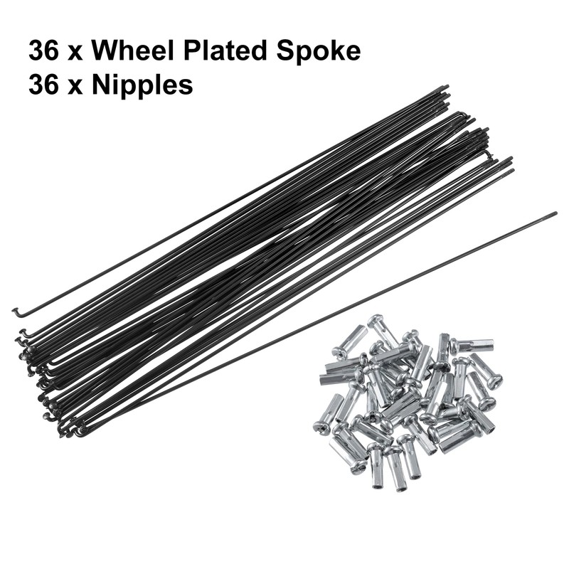 X AUTOHAUX 36 Pcs Bicycle Steel Spokes 14G Bike Spoke