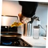 BIUDECO 4pcs Kitchen Glass Spice Jars Transparent Seasoning Containers for