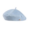 Weuiean NZH-610 Denim Beret Women's Button Decorated Hat, Adjustable Size,