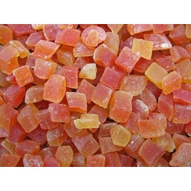 Sanmac Foods  Dried Papaya chunks NO SULFUR LOW SUGAR - 10 LB