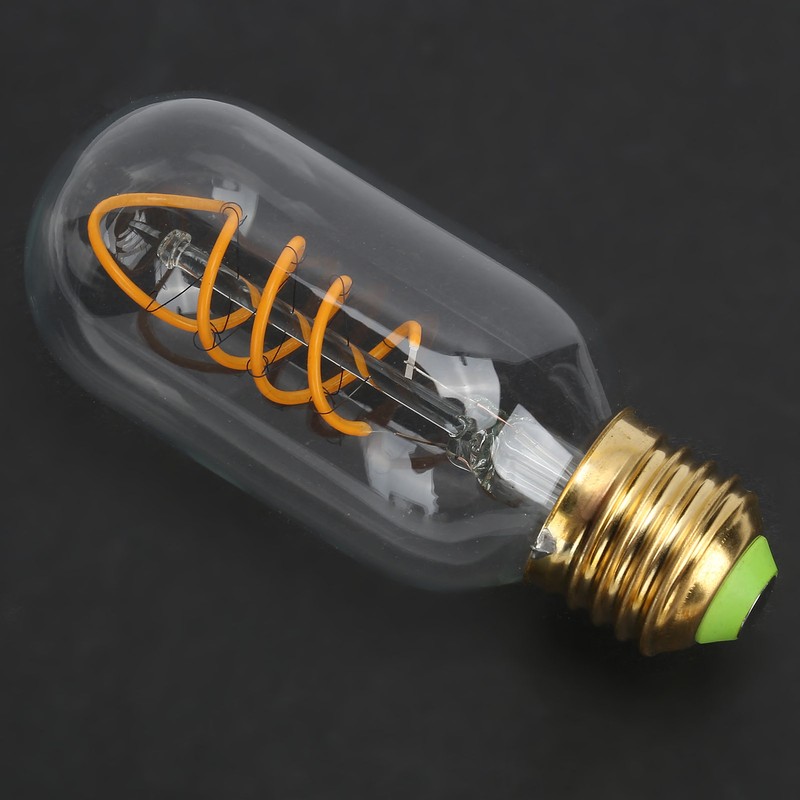 LED Bulb Double Spiral Antique Flexible Filament Retro Decoration E27