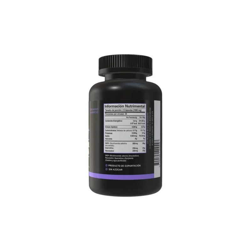 Nad Resveratrol Quercetina Antioxidante 120 Caps Azga Lab