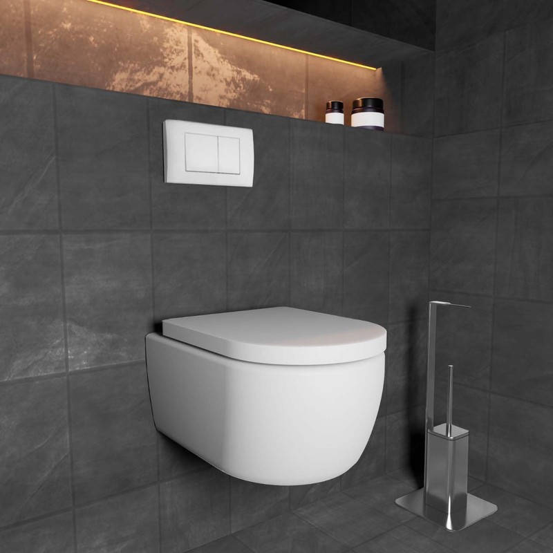 Wunderbad Push Plate Compatible with Geberit Duofix Sigma/Delta/Basic Actuator Plate