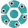 PIGCHCY Wedge Shaped Placemats Set of 6 with Centerpiece Round