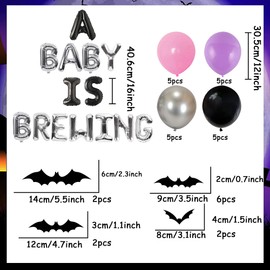 LaVenty Ghost Gender Reveal Decorations Baby is Brewing Decorations Boy Or Girl Gender Reveal Decorations