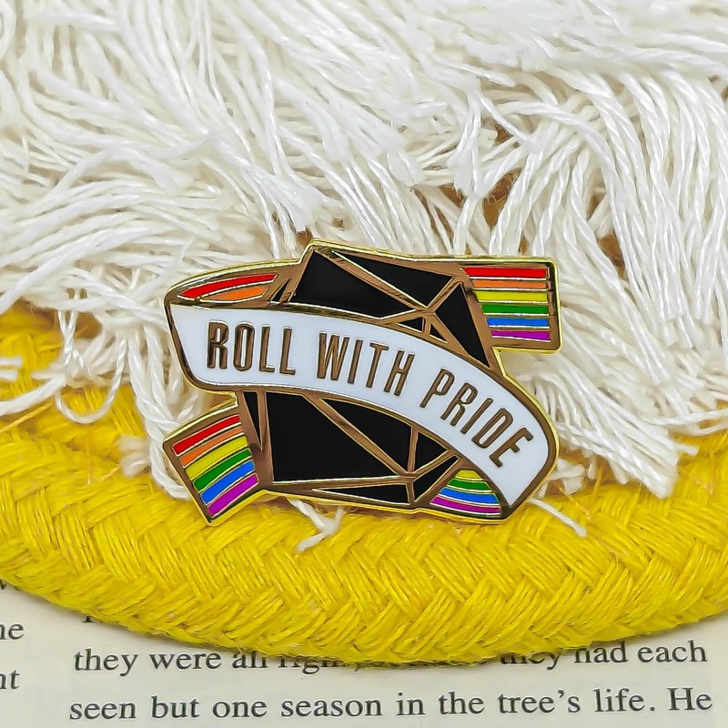 Roll with Pride Enamel Pin - Cooperation Series