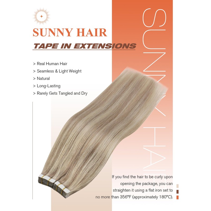 Sunny Hair Tape in Hair Extensions Human Hair Invisible Tape