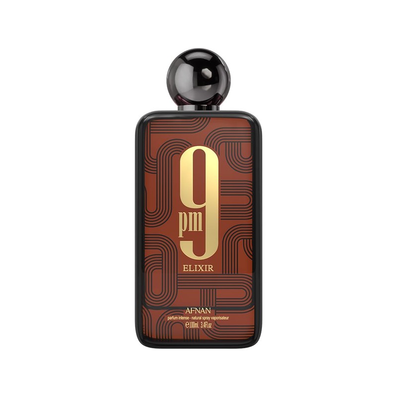 Afnan 9 PM Elixir Unisex Extrait de Parfum, 3.4 Fl.