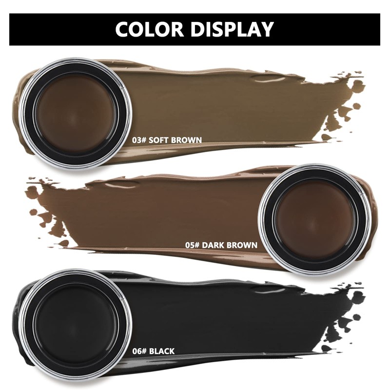 Anglicolor Eyebrow Stencil, Long Lasting Eyebrow Stamp, Waterproof Eyebrow Gel,