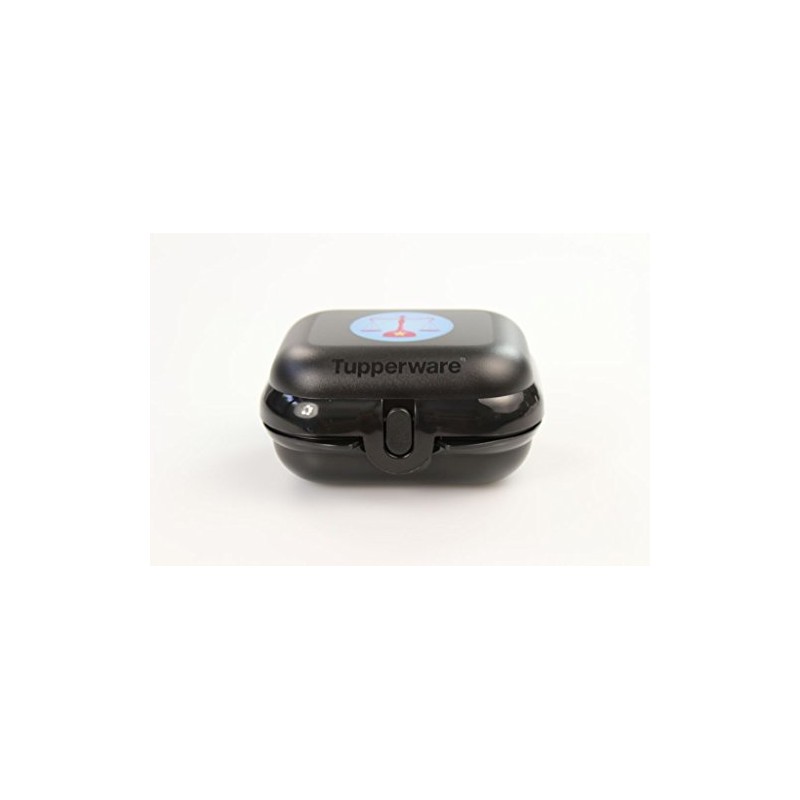 TUPPERWARE Mini Oyster Box Keeper black Zodiac Libra