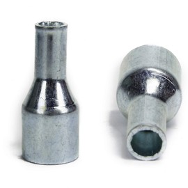 Set of 2 steel end pieces for fibreglass poles with diameter 11 mm end tips end cap tent eyelet