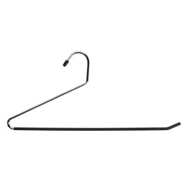 NAHANCO 2-16HU 16" Metal Pant Hanger with Black Non Slip Bar (Pack of 12)